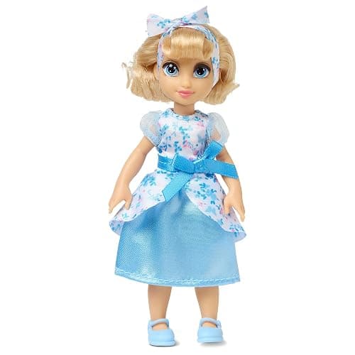 Disney Store Official Disney's Once Upon a Story Cinderella Mini Doll Playset, 10 Pc., Toy Figure Set with Accessories, Including Dog Bruno and Bathtub - Suitable for Ages 3+ thumbnail 3