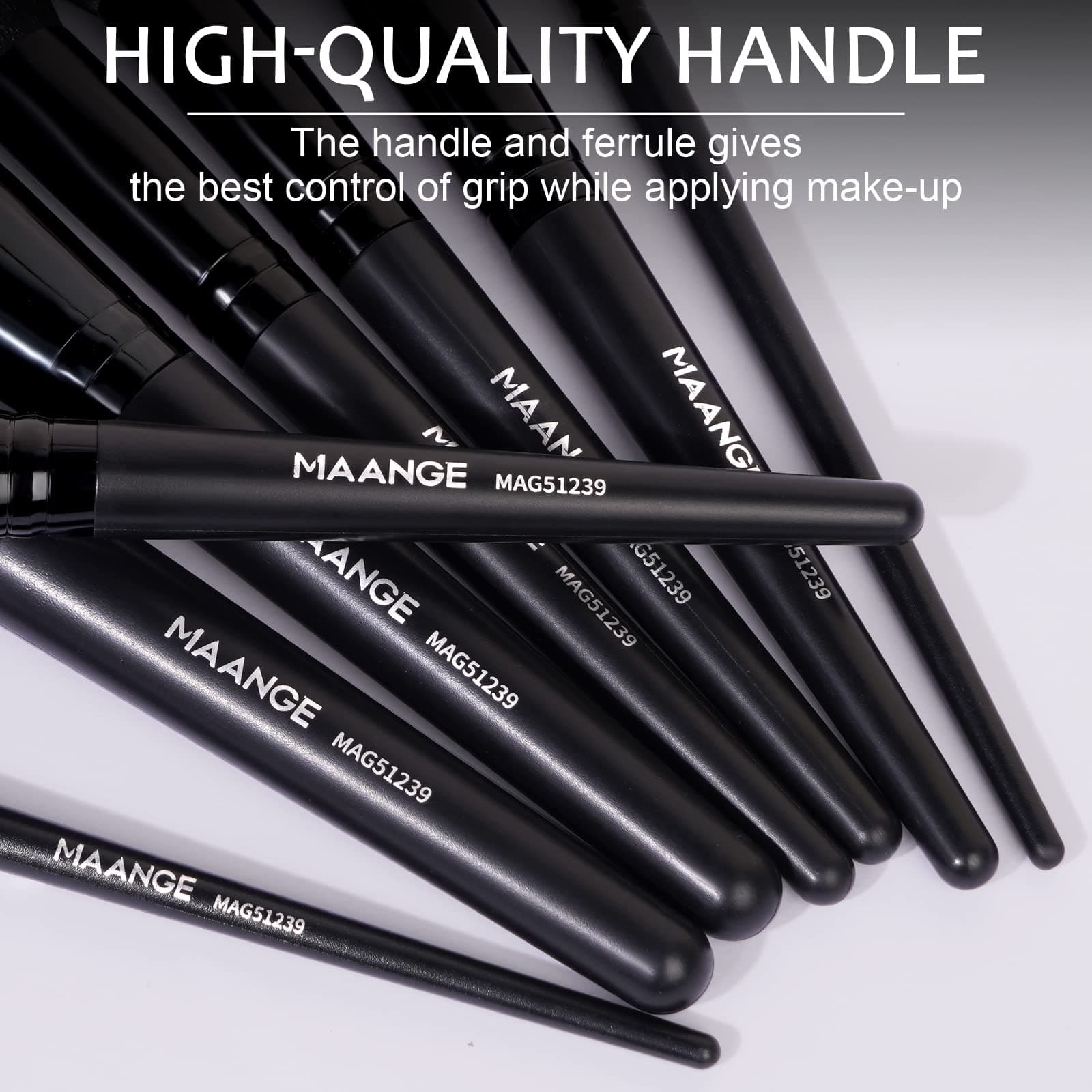 MAANGE Make up Brushes 18 Pcs Professional Makeup Brush Set Premium Synthetic Eyeshadow Blush Foundation Makeup Brushes Travel Kabuki Brushes Set thumbnail 4