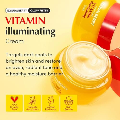EQQUALBERRY Vitamin Illuminating Cream – Vitamin C & 5% Niacinamide + 3% TXA | Dark spots Cream | Ceramide Barrier Strength | Glowy, Lightweight Hydration | holiday gifts (1.69 fl.oz / 50ml) thumbnail 2