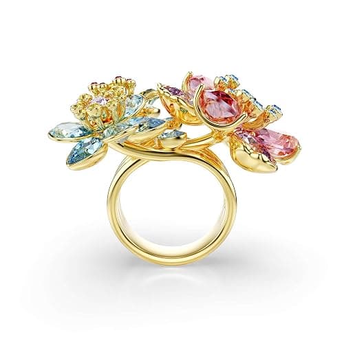 Swarovski Idyllia Flower Multicolor Ring, Crystal, No Gemstone thumbnail 3