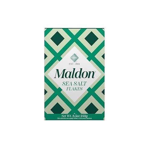 Maldon Salt, Sea Salt Flakes, 8.5 oz (240 g), Kosher, Natural, Handcrafted, Gourmet, Pyramid Crystals (Packaging May vary) thumbnail 6
