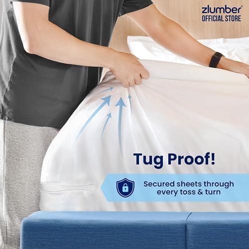The Original USA Patented ZlumberLock – Secure Sheet Holder with Heavy-Duty Mattress Straps – No More Loose Bedding, Universal Fit, Easy One-Time Installation thumbnail 4