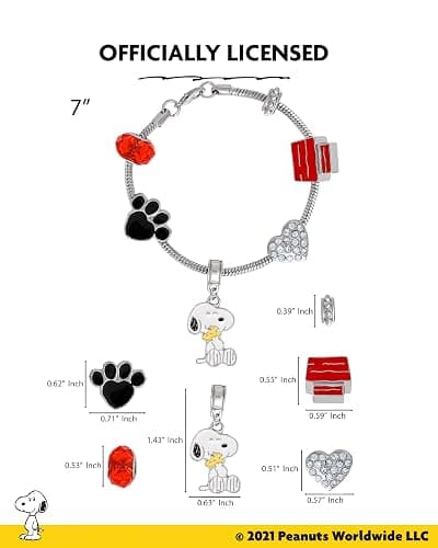SALLY ROSE Charm Bracelets for Women 7" | Official Peanuts Snoopy thumbnail 5