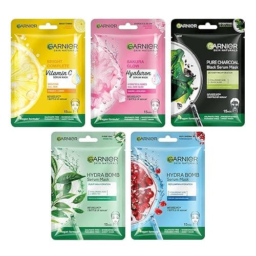 Garnier Sheet Mask (Pack of 5 (All Variant)) - Image 1
