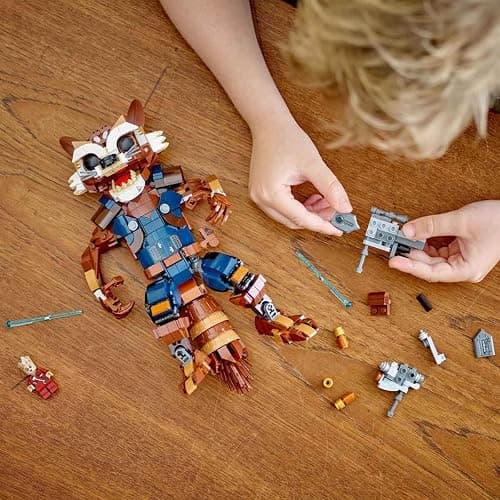 Lego Marvel Rocket & Baby Groot, Buildable Superhero Toy for Kids from Marvel Studios' Guardians of The Galaxy, Figure for Role Play, Gift for Boys and Girls from 10 Years, 76282 thumbnail 8
