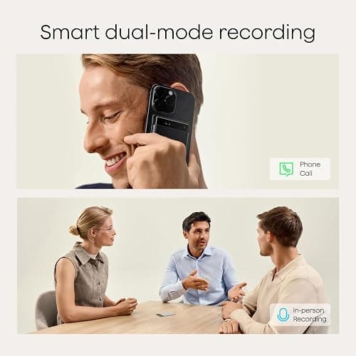 Plaud Note Pro AI Voice Recorder, Transcribe & Summarize with AI, App Control, Note Taker for Meetings & Calls, Supports 112 Languages, Ultra-Slim w/InstantView Display, Case Included, Silver thumbnail 2