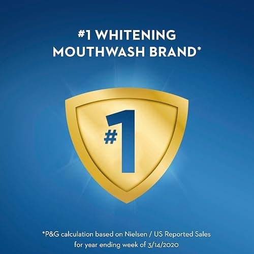 Crest Mouthwash/Mouth Rinse, 3D White Brilliance Whitening, Alcohol Free, Clean Mint, 2x1L (33.8 fl oz) thumbnail 5