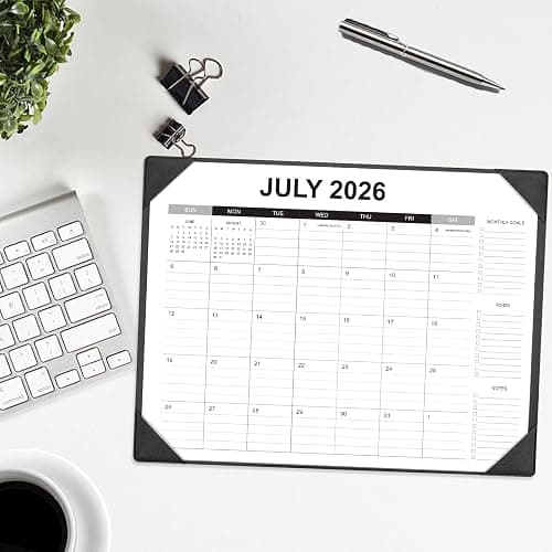 Desk Calendar 2026-2027 with Desk Mat – 22" x 17" Large Desk Pad Calendar Runs from July 2026 to December 2027, Office Supplies Desktop Monthly Calendar for Home & Office thumbnail 6