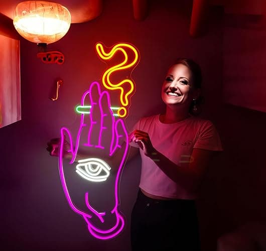 Neon sign hand thumbnail 6