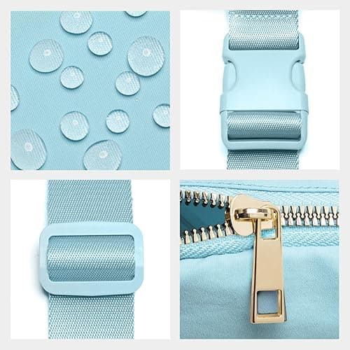 Gitus Gifts for 7 8 9 10 11 Year Old Girls Belt Bag Fanny Pack Crossbody Bags with Initial Letter Patch Birthday Gifts for Daughter Sister Friends Teen girls (Icing Blue-B) thumbnail 5
