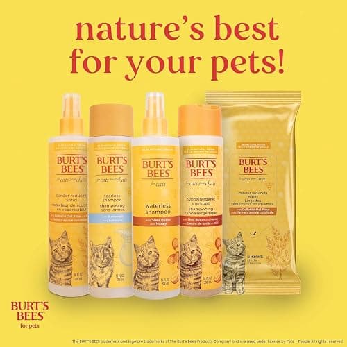 Burt's Bees for Pets Tearless Kitten Shampoo with Buttermilk and Honey, 99% Natural Origin Gentle Cat Shampoo for Sensitive and Itchy Skin, pH Balanced and Fragrance-Free, 10 Fl Oz thumbnail 12