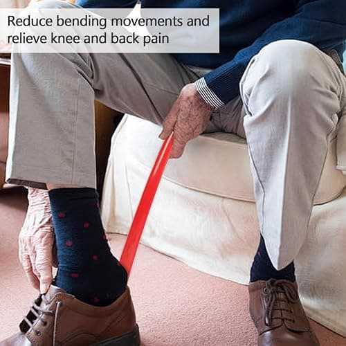 Long Handled Shoe Horn Flexible Shoes Accessories Shoehorns Lazy | Shoe Helper Shoe Horns Wear Helper Seniors Men Women Kids Adults Long Handle Horn Flexible Accessories Easy thumbnail 2