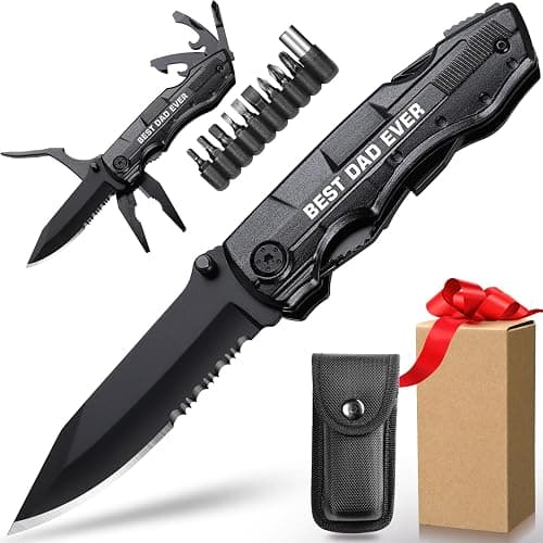 Dad Gifts from Daughter Son, BEST DAD EVER Multitool Knife, Dad Gifts for Christmas, Best Dad Gifts, Dad Birthday Gift, Gifts Idea for Dad, Fathers Day - Image 1