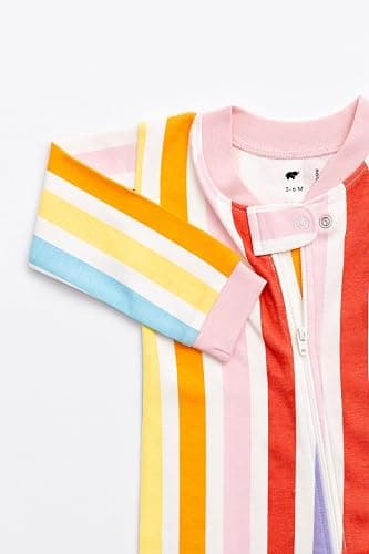 MONICA + ANDY One Piece Baby Pajamas, 100% Organic Baby Clothes for Girls and Boys, Sizes For Newborn and Infant thumbnail 6