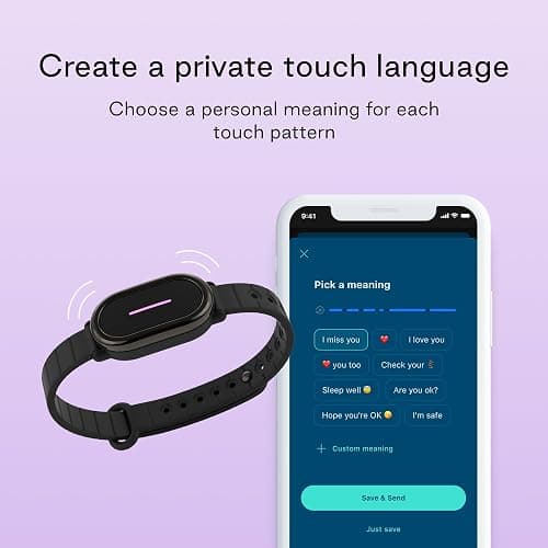 BOND TOUCH 4 - Long Distance Relationship Bracelets for Couples (Set of 2) - Feel Each Other's Touch Across Any Distance | Long Distance Relationship Gift for Couples | Matching Couple Bracelets thumbnail 3