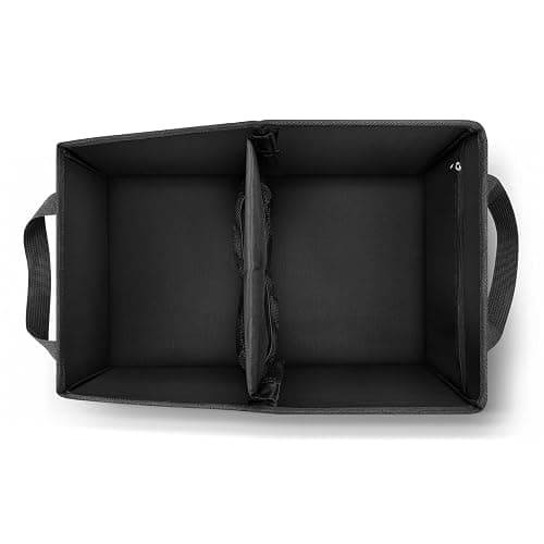 INFIVITA Car Organizer - Automotive Organizer for Front And Back Seat or Floor, Car Caddy Organizer with Divide, Handles and Multiple Mesh Pockets thumbnail 6