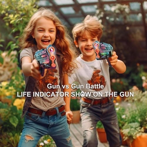 Laser Tag Set of 2, Lazer Tag Game for Kids Indoor & Outdoor Play, Gift Ideas for Kids Teens and Adults, Cool Toys for Teenage Ages 8 9 10 11 12+Year Old Boy & Girls thumbnail 2