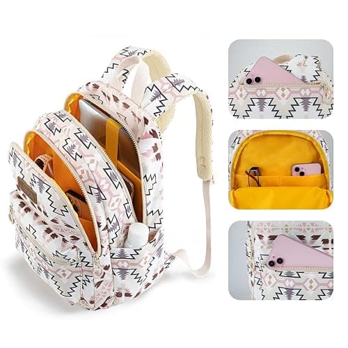 Montana West x Wrangler Aztec Backpack Mommy Daypack Western Travel Bag for Women - Tan thumbnail 4