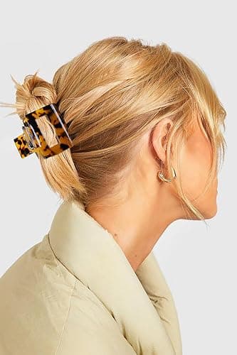 TEBIEKOY Hair Claw Clips for Women 4Pcs 2" Small Claw Clips Tortoise Shell Leopard Hair Clips for Thin Thick Hair Strong Hold Acetate French Clip Nonslip Jaw Clip Hair Accessories thumbnail 6