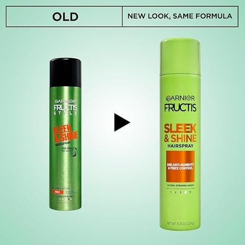 Garnier Fructis Sleek & Shine Hairspray, Provides 24-Hour Anti-Humidity and Frizz Control, Extra Strong Hold, Infused with Bamboo Extract for Ultra-Smooth Hair, 8.25 oz (Packaging May Vary) thumbnail 2
