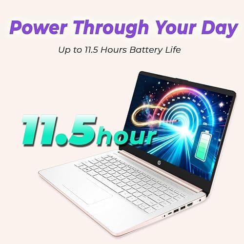 HP Student Slim Laptop, 2026 Edition, Intel N150 Processor, 4GB DDR5 RAM, 128GB SSD, Long Battery Life, Windows 11, Copilot AI for Everyday Use thumbnail 5