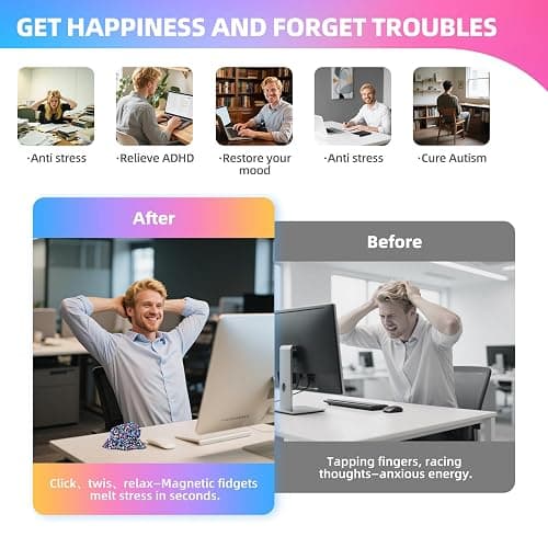 550pcs Fidget Toys for Adults, Stress Relief Sensory Toys for Autism ADHD Anxiety,Desk Fidgets Toys,Fidgets Toys Adults Gifts thumbnail 4