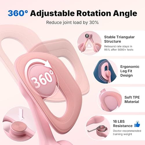 MERACH Thigh Master Thigh Trainer, Pelvic Floor Muscle Trainer for Women, Inner Thigh Exerciser for Home, Pelvic Floor Strengthening Device thumbnail 6