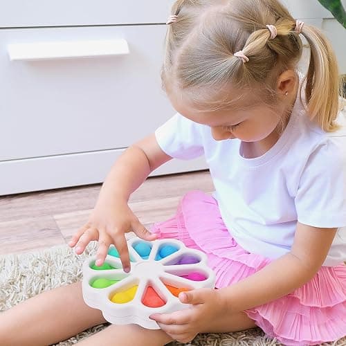 Pop Fidget Sensory Toys for Toddlers 1-3, Montessori Toys for 1 2 3 Year Old, Toddlers Push and Popping Bubbles Digits Number Learning Sensory Preschool Toy thumbnail 6