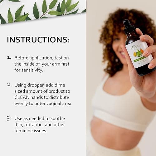 Bona Dea Naturals’ “The Original” All Natural Feminine Deodorant | Intimate Yoni Oil Relief for Vaginal Itch, Odor, & Dryness | 4oz Dropper Bottle Refill thumbnail 2
