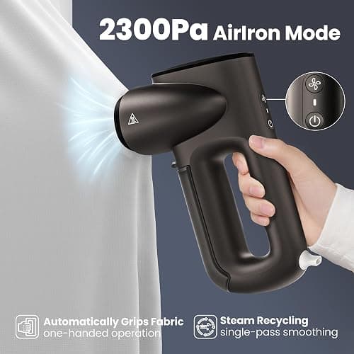 Neakasa Magic 1 Vacuum Steamer, Handheld Travel Garment Steamer for Clothes, 2300Pa Suction for Clothes Grips, Steamer Iron 2 In 1, For 110-120V Use (Grey) thumbnail 3