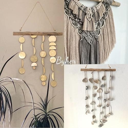 BYHER 15-Inch Driftwood Wall Hanging Jewelry Hanger - Rustic Wood Logs Hanging Branch Decor with 5 Hooks, Handcrafted from Natural Drift Wood Pieces for Crafts (Rustic) thumbnail 6