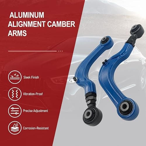 REVOTUNE Pair of Rear Aluminum Alignment Camber Arms compatible with Honda Civic 2016-2021 Type-R FK8 Honda Accord CRV 2018-2022 OE BP67476 thumbnail 2