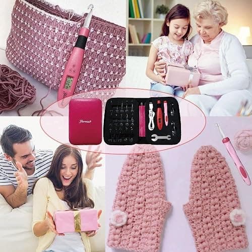 Yarniss 17 Size Counting Crochet Hooks Set, Light Up Crochet Hooks for Stitch & Row Counter thumbnail 8