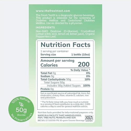 The Fresh Test, 50-gram Bottled Powder Drink Mix | Additive-Free, Non-GMO, Organic Ingredients | Mint Lemonade thumbnail 2