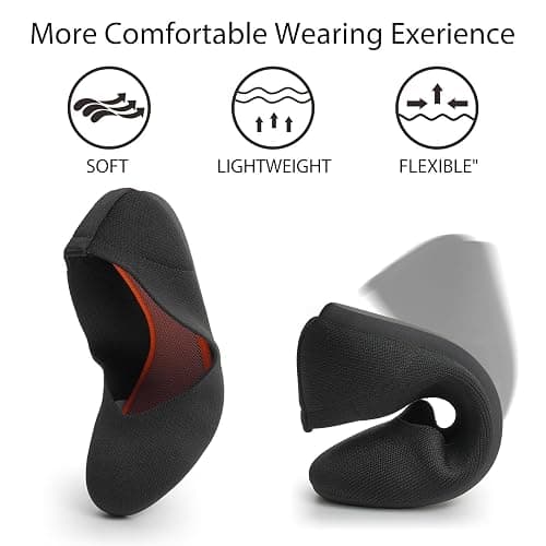 ATHMILE Women's Flat Ballet Shoes Knit Flat Shoes for Women Round Toe Slip on Women Flats for Dressy Casual Office Work Wedding Comfort Soft thumbnail 4