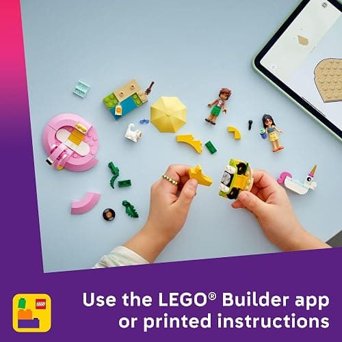LEGO Friends Unicorn & Flamingo Pool Party Pretend Play Building Toy - Creative Storytelling Playset for Kids for Boys & Girls, Ages 5+ - Birthday Gift Idea for Kids - 42658 thumbnail 6