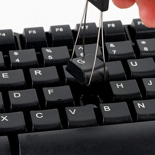 Ortarco Keycap Puller for Mechanical Keyboard Stainless Steel Keycap Remover Tool Fixing Keyboard Black thumbnail 3