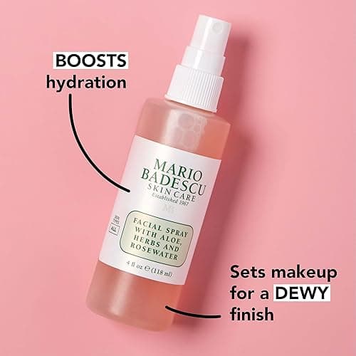 Mario Badescu Facial Spray with Aloe, Herbs and Rose Water for All Skin Types, Face Mist that Hydrates, Rejuvenates & Clarifies thumbnail 4