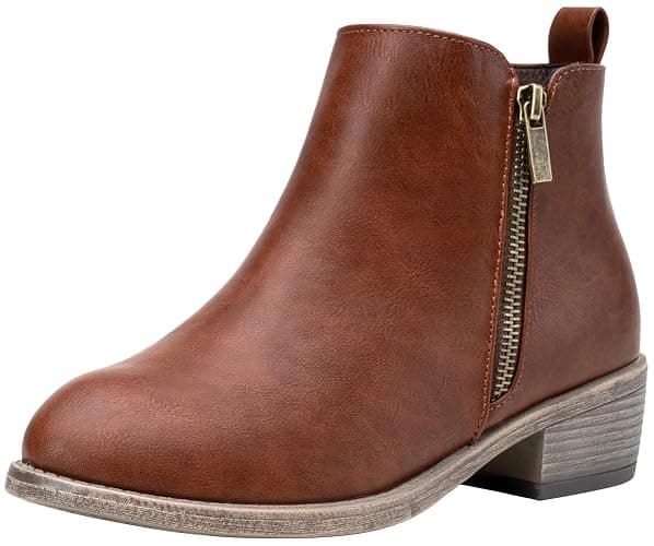 Jeossy Women's 905 Ankle Boots, Classic Low Heeled Short Booties, Casual Comfortable Boots with Wide Widths Available - Image 1