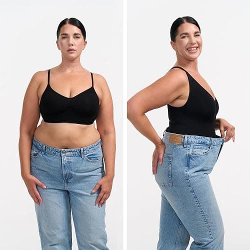 creamy fabrics Damen Figurformender Shapewear Bodysuit mit String-Rückenteil – Nahtloser Body für unsichtbaren Sitz – Starke Kompression Bauch & Taille – Verstellbare Träger thumbnail 6
