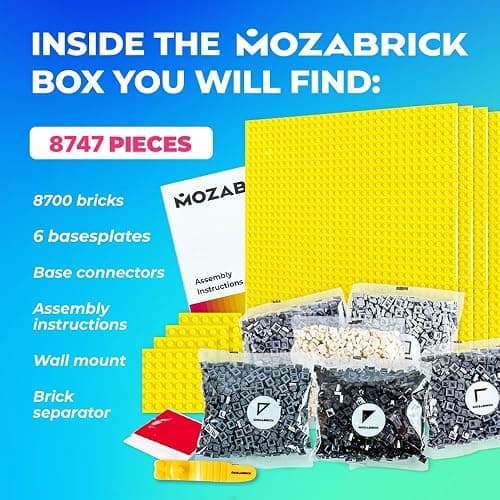MOZABRICK Building Set Model M | Craft Kit for Adults |Custom Photo Mosaic that Turns Any Picture into a Pixel Art Made from Building Blocks | Personalized Wall Art and Original Gift thumbnail 6