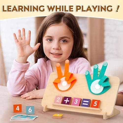 MOTREE Preschool Learning Toys for Toddlers 2-4, Educational Math manipulatives Number Counting Blocks for Kids, Montessori Toys for 3-5 Year Old Boys Girls Birthday Gifts thumbnail 7