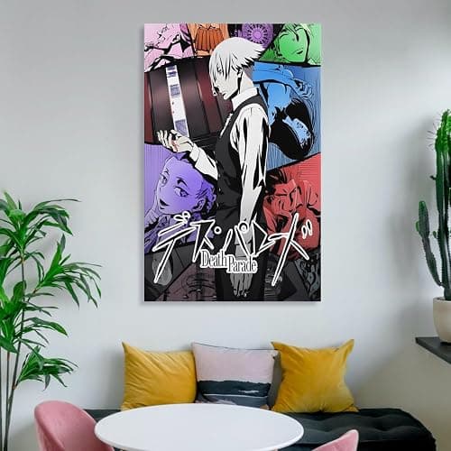 SGFHKL Death Parade Animation Canvas Posters Wall Art Bedroom Office Room Decor Gift 12x18inch(30x45cm) thumbnail 6