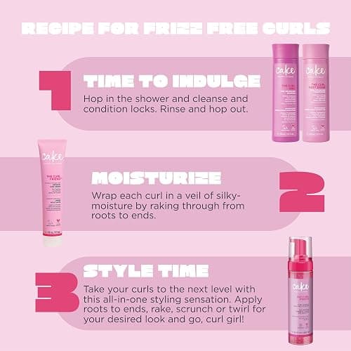 Cake Beauty Gel-to-Foam Styler, The Curl Friend – Volumizing & High Hold Gel to Foam - Flake Free Frizz Control - Infused with Coconut Oil & Shea Butter - For Curly Hair- 6.8 fl oz./ 200 mL thumbnail 8