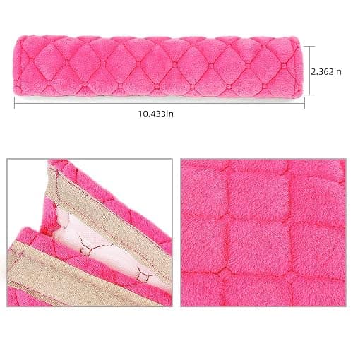 surpassme Car Seat Belt Pads Cover, 2 Pack Seat Belt Shoulder Strap Covers Protector to Release Stress to Your Neck and Shoulder for a Safety Driving (Pink) thumbnail 3