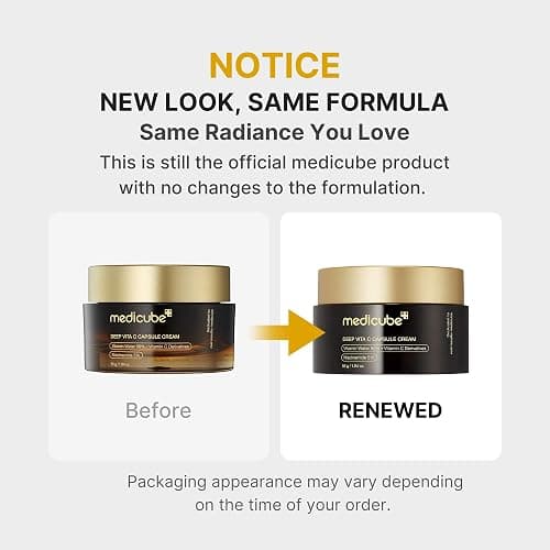 medicube Deep Vitamin C Golden Capsule Face Moisturizer - Liposome Capsules For Wrinkles, Skin Radiance - Transparent Gel for Glow Hydration - Korean Skin Care 1.94 oz thumbnail 2