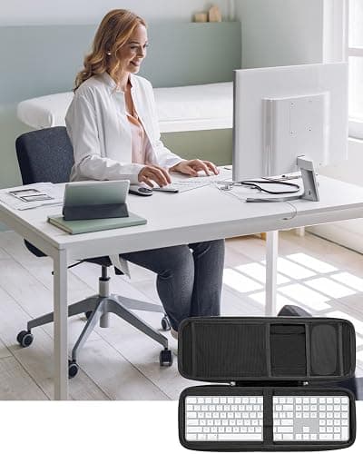 RAIACE Hard Storage Case Compatible with Apple Magic Keyboard + Magic Mouse. (Case Only) - Black thumbnail 6
