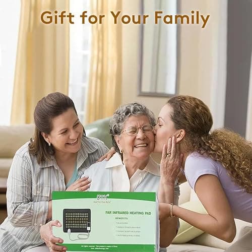 UTK Heating Pad for Back, 5X Deeper Back Pain Relief, Far Infrared Heating Pad with Natural Jade, FSA-HSA Eligible, Hotter to 159℉, 4H Auto Off, Travel Bag, Memory Function, 23.5"×16", Gifts for Women thumbnail 9