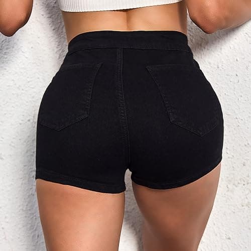 VIPONES Jean Shorts Womens High Waisted Stretchy Sexy Butt-Lifting Hot Denim Shorts thumbnail 2