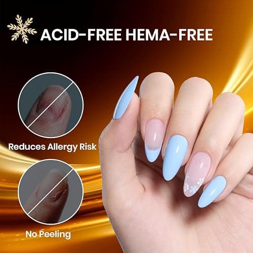 Beetles 15ml Nail Dehydrator and Primer - Acid Free & Hema-Free Natural Prep Dehydrate and Bond Primer for Acrylic Fast Dry Nail Supplies Professional Salons Christmas Set thumbnail 4